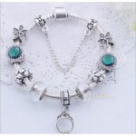 18cm charms bracelet bijoux femme tr�fle charms femme