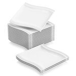 18pcs assiettes plates 26 * 27 * 2. 5cm vaisselles assiette porcelaine plat service de table malacasa ...