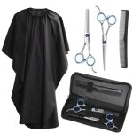 18pcs frcolor professionnel de coiffure ciseaux coiffure set inoxydable amincissement des cheveux & kit ...