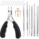 18pcs ongle incarn� kit coupe cuticule en acier inoxydable trousse manucure coupe ongle ncarn�s kit pedicure ...