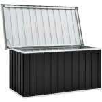 19463 coffre de rangement de jardin malle de rangement - coffre dextrieur anthracite 129x67x65 cm super ...
