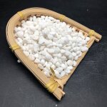 1kg de pierres d�coratives blanches 6 - 9 mm pierres naturelles pour jardin vases et d�coration de tombes ...