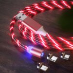 1m magntique charge tlphone portable cble usb type c flux lumineux clairage donnes fil pour samsung ...