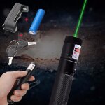 1mw 532nm jusqu 8000m vert laser pointeur stylo + 4800mah 18650 eu chargeu