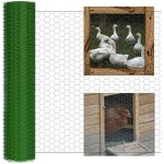 1mx25m - rouleau de grillage galvanis� avec rev�tement en pvc - pour cl�ture cl�ture animaux de compagnie ...