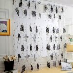 1pcs 100x200cm rideaux voilage pour porte fenêtre à oeillet à pattes voilage à oeillet pour la chambre ... 1pcs 100x200cm rideaux voilage pour porte fenêtre à oeillet à pattes voilage à oeillet pour la chambre ...