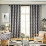 Rideaux occultants thermiques avec motif oeillet - marque inconnue - gris - 140x240cm