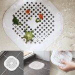 1pc blanc attrape - cheveux bouchon de cheveux vier crpine filtre douche drain couvre pour salle de ...