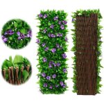 1pc haie artificielle avec fleurs clôture dintimité extensible panneaux de treillis de jardin avec feuilles ... 1pc haie artificielle avec fleurs clôture dintimité extensible panneaux de treillis de jardin avec feuilles ...
