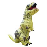 1pcs t rex costume dinosaure gonflable adulte costume t - rex fantaisie dguis pour halloween jaune