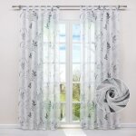 1pcs rideaux voilage blanc transparent charpe avec charpe  la fentre de ctes motif feuilles - patte ...