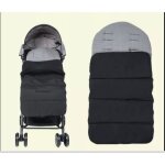 1pcs universelle chancelire pour poussette sac de couchage bb noir + gris