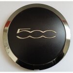 1x enjoliveur cache - moyeu noir avec bord chrome fiat 500 année à partir de 2007 1x enjoliveur cache - moyeu noir avec bord chrome fiat 500 année à partir de 2007