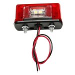 1x feux - eclairage de plaque dimmatriculation led rouges - pour 12 - 24v voiture camion remorque 1x feux - eclairage de plaque dimmatriculation led rouges - pour 12 - 24v voiture camion remorque