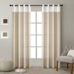 Rideau lin occultant - blanc - 132x244cm - ?illets