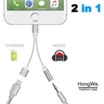 2 en 1 c�ble lightning chargeur adapteur avec c�ble jack ecouteur st�r�o 35mm pour iphone 7 - 7 plus ...