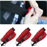 2 en 1 coupe - ceinture de s�curit� marteau de s�curit� portable porte cl�s s�curit� voiture marteaux ...