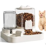 2 - en - 1 distributeur croquettes chat automatique - 800ml distributeur deau et 18l distributeur automatique ...