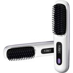 2 en 1 fer � lisser � ions n�gatifs brosse � lisser sans filmini lisseur portablelisseur chauffant peigne ...