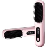 2 en 1 fer � lisser � ions n�gatifs brosse � lisser sans filmini lisseur portablelisseur chauffant peigne ...