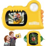 2 en 1 microscope enfant portable ? deepoter ? mod�le 1000x ? 1080p + �cran ips ? 3 - 12 ans ? jaune