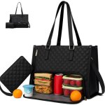 2 en 1 sac repas isotherme avec compartiment d�jeuner sac ordinateur 156 pouces �tanche pour travail ...
