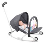 2 en 1 transat b�b� pliable - 4 inclinaisons - avec jouets et moustiquaire - pour naissance � 12 mois ...