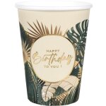 2 lots de 10 gobelets en carton anniversaire jungle tropicale: happy birthday 27cl ref / 8533 2 lots de 10 gobelets en carton anniversaire jungle tropicale: happy birthday 27cl ref / 8533