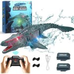 Bateau tlcommand - lecoo - mosasaure dinosaure - led - rechargeable usb - 3 ans et plus