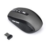 Souris sans fil pour pc portable - gamer - gris - 2. 4ghz - 6 touches Souris sans fil pour pc portable - gamer - gris - 2. 4ghz - 6 touches