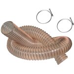 25 m de tuyau flexible daspiration pu acier cuivr� d. 100 mm + 2 colliers de serrage - dw - 257258001 ...