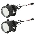 2. 5in bi led projecteur lentille phare de voiture kit de r�novation haut bas faisceau 6000k blanc
