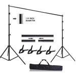 2. 6x3 m support de fond rglable professional pour fond studio photo solide et portable sac de transport ...