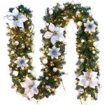 Guirlande lumineuse - imitation sapin - 2. 7m - led - pvc - dcoration de nol