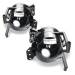 2 antibrouillard noir bmw serie 5 e60 e61 x3 e83 04 - 06 serie 6 e63 e64 + e46 coupe 03 - 06 + e90 m