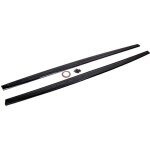2 baguette noir brillant look m performance pour bas de caisse de bmw serie 3 f30 et f31