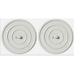 2 bouchon devier lavabo universel pvc blanc 9. 5 c