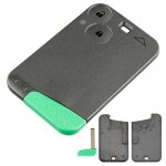 2 boutons voiture cl� carte �tui coque smart protecteur de remplacement avec ins�rer petite lame vierge ...