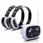 2 chiens Électrique clôture anti - fugue sans fil système Émetteur collier etanche pour chien blanc + ... 2 chiens Électrique clôture anti - fugue sans fil système Émetteur collier etanche pour chien blanc + ...