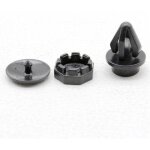 2 clip gauche + droite plage arriere juke fixation noir