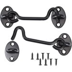 2 crochets cabine en inox vintage 100mm pour porte de grange bateau placard fen�tre - robuste et antique ...