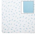 Drap housse 70x140 cm - lot de 2 - plumes / bleu - draps housse bébé en coton Drap housse 70x140 cm - lot de 2 - plumes / bleu - draps housse bébé en coton