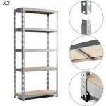 2 etagres de rangement modulables et polyvalentes pour atelier garage. . . charge max par tagre 500kg ...