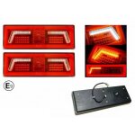 2 feux arri�re 6 fonctions led 12v - 24v effet n�on clignotant s�quentiel / dynamique homologu� e9 camion ...