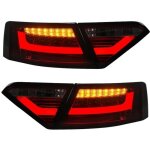 2 feux arriere led barre rouge et blanc fum� pour audi a5 / s5 coupe de 2009 a 06 / 2011
