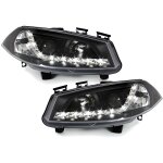 2 feux phare avant devil eyes pour renault megane 2 phase 1 de 09 / 2002 a 12 / 2005