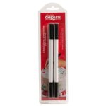 2 feutres alimentaires double pointe noire