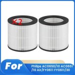 2 filtres de nettoyage pour purificateur dair pour philips ac0650 / 10 ac0651 / 10 air / fy0611 fy0611 ...