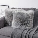 2 housses de coussin décoratives douces coussins décoratifs gris 40 x 40 cm 2 housses de coussin décoratives douces coussins décoratifs gris 40 x 40 cm