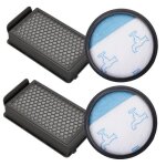 2 kit de filtres hepa pour rowenta / moulinex / tefal compact power cyclonic aspirateur ro3731ea ro3786ea ...